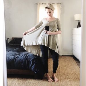 FREE PEOPLE BEACH hi-lo henley tunic